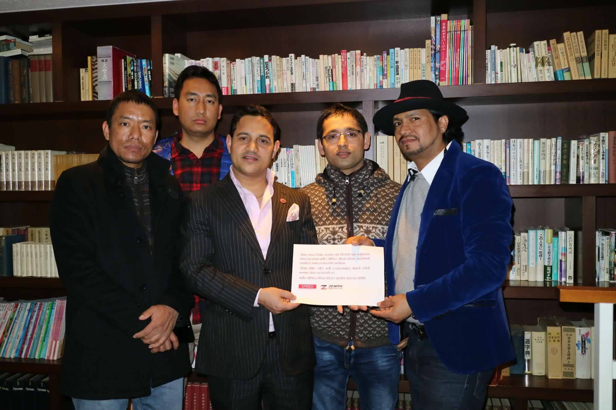 जापानका नेपालीले गरे शहिद गोविन्द गौतम परिवारलाई आर्थिक सहयोग